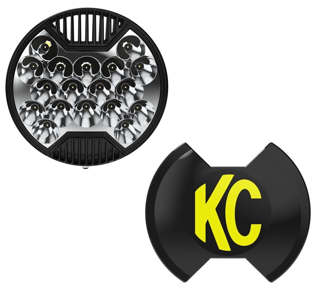 KC HiLiTES LED SlimLites 1101 Black 8 Inch Long-Range Lights KC HiLiTES LED SlimLites 1101 Black 8 Inch Long-Range Lights